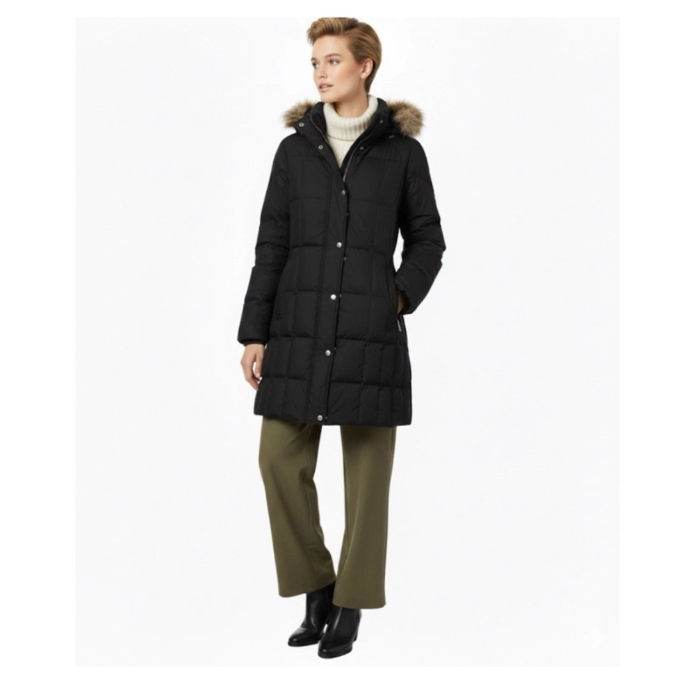 Eddie Bauer 700 Fill Power Black Women's Premium Goose Down Puffer Jacket